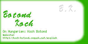 botond koch business card